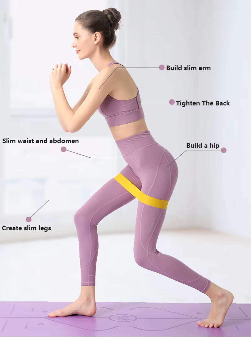Professional Fitness Resistance Bands for Strength Training and Pilates Workouts