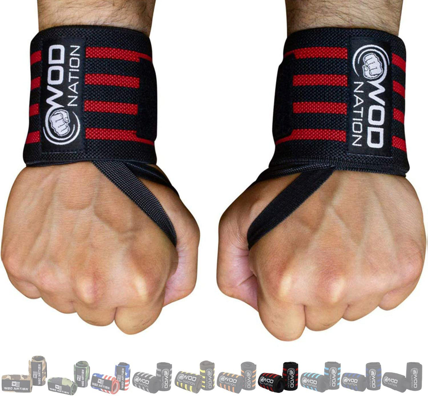 Wrist Wraps for Weightlifting and Strength Training – Professional Gym Straps with Thumb Loop for Men and Women